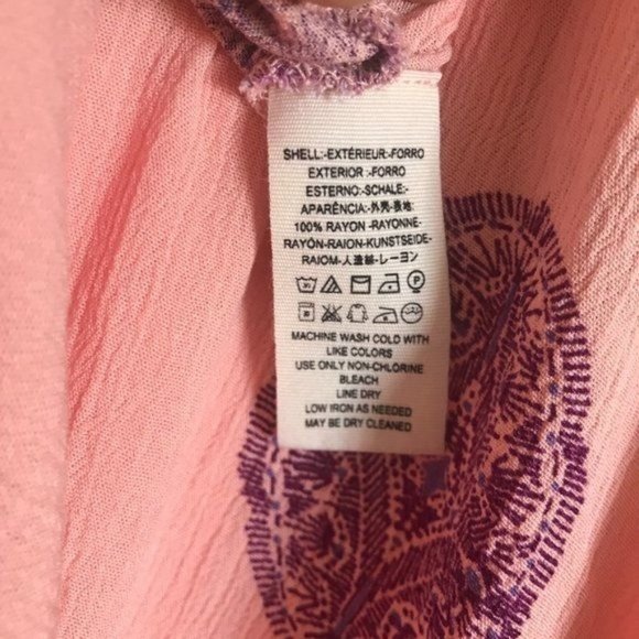 Free People Tree Swing Tunic Dress in Pink /Purple - Size Small - Picture 7 of 7